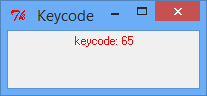 Keycode der gedrückten Taste anzeigen