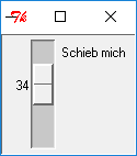 Tk::Scale - Schieberegler