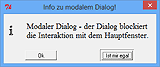 modaler Dialog