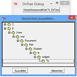 Tk::DirTree als Dialog