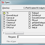 Tk::FBox - Alternative Datei-Auswahl