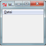 Tk::Menu - Datei-Menü für Perl/Tk-Anwendungen