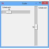 Tk::Scale - Slider-Widget